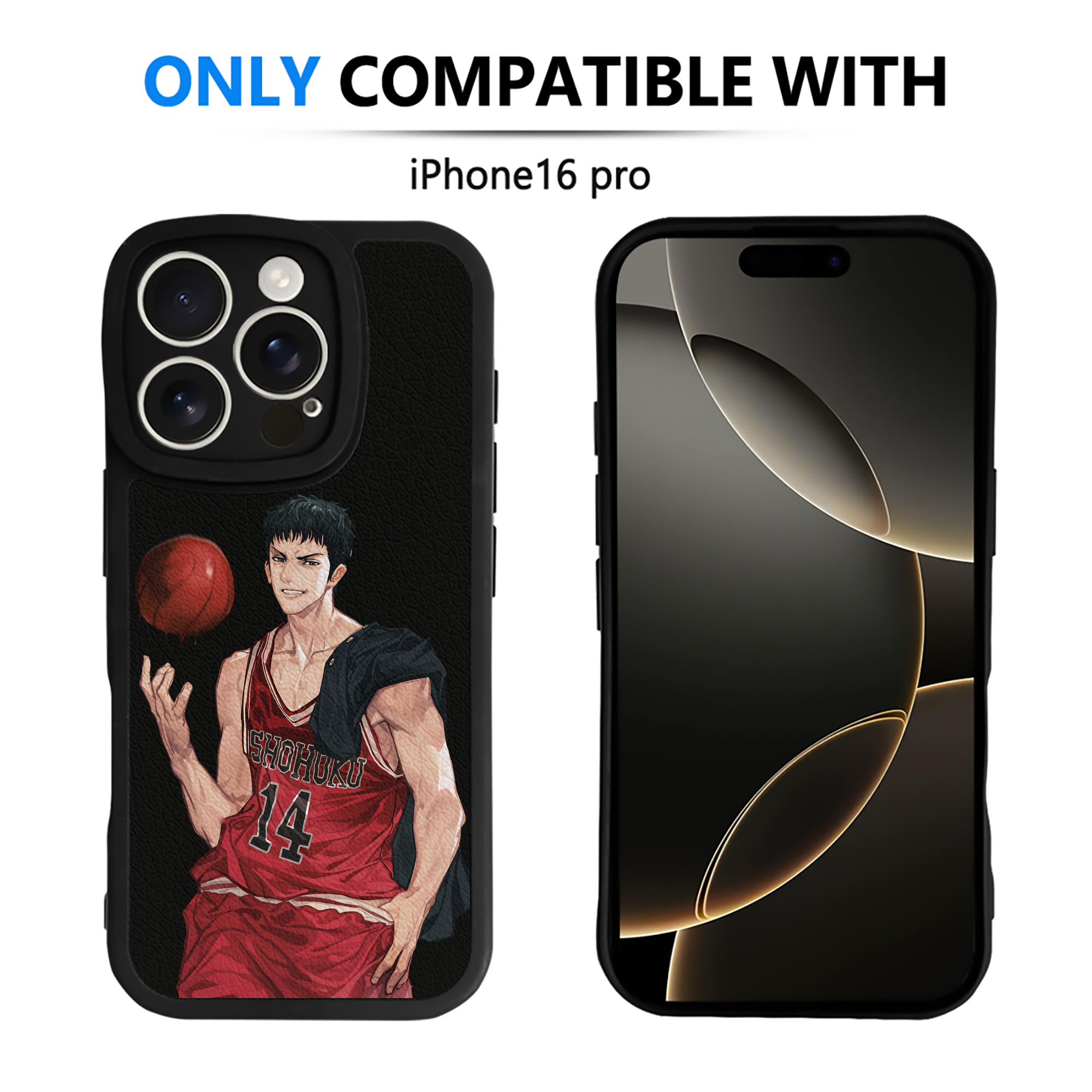 （画像用） SLAM DUNK／スラムダンク 【iPhone 16シリーズ対応】シリコンスマホケース（レザー調） 材質：シリコン